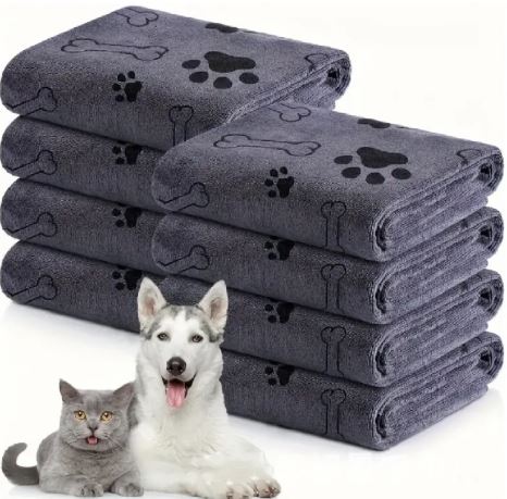 Super Absorbent Pet Towel – Quick Drying Microfiber Bath Towel for Dogs and Cats