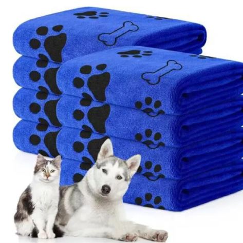 Super Absorbent Pet Towel – Quick Drying Microfiber Bath Towel for Dogs and Cats